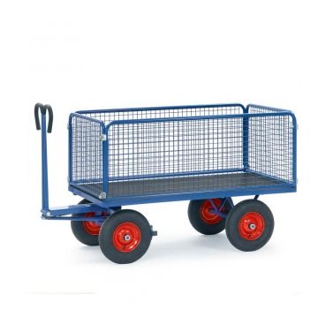 Handpritschenwagen bis 1250 kg, mit Drahtgitterwände