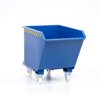 Kompakt-Kippbehälter für Stapler, Traglast 900-2000 kg, Inhalt 0,3-1,5 cbm