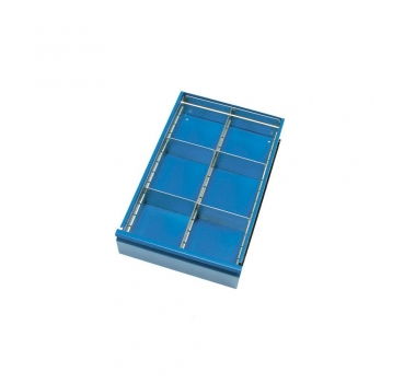 Schubladen-Einteilungs-Set aus verzinktem Stahlblech, steckbar